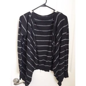 Grey and black cardigan